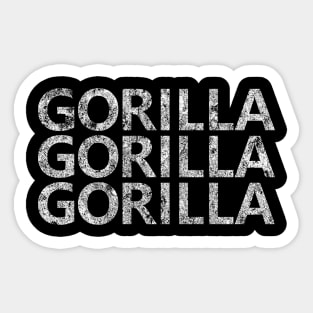 "Gorilla Gorilla Gorilla" Scientific Name, Western Lowland Gorilla Sticker